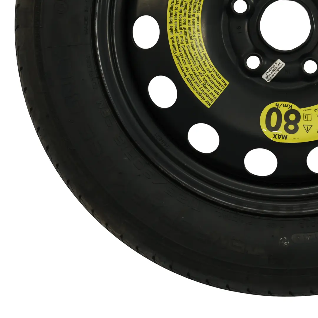 VW Volkswagen New Beetle Spare Wheel Steel R16 Tyre 6J 125/90 3JX16 - SKU 5C0601027B - Part number 5C0601027B