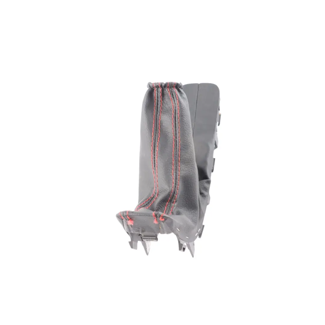 Handbrake Handle Gaiter Trim Leather Red Stitching to Skoda Octavia 5E with Part number 5E0711457E Skoda Octavia 5E Handbrake Handle Gaiter Trim Leather Red Stitching - SKU 5E0711457E - Part number 5E0711457E