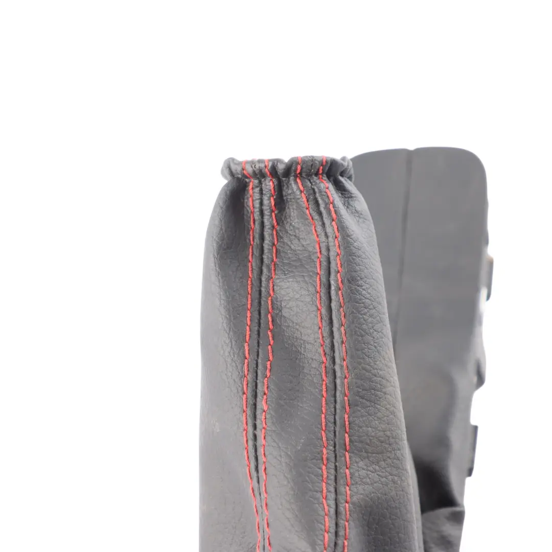 Skoda Octavia 5E Handbremse Griff Gaiter Trim Leder Rot Genäht - SKU 5E0711457E - Teilenummer 5E0711457E