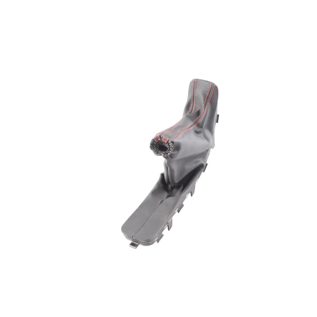 Poignée Frein Main Soufflet Garniture Cuir Surpiqûres Rouges pour Skoda Octavia 5E à propos du numéro de pièce 5E0711457E Skoda Octavia 5E Poignée Frein Main Soufflet Garniture Cuir Surpiqûres Rouges - SKU 5E0711457E - Numéro de pièce 5E0711457E