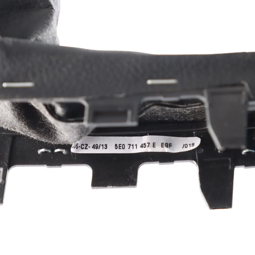 Skoda Octavia 5E Handbrake Handle Gaiter Trim Leather Red Stitching - SKU 5E0711457E - Part number 5E0711457E