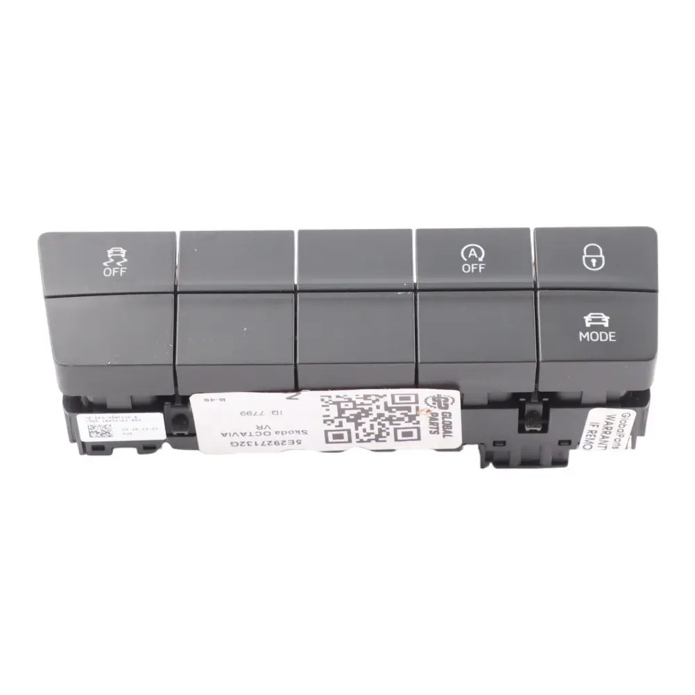 Skoda Octavia 5E Traction Auto Off On Central Locking Switch Block 5E2927132G