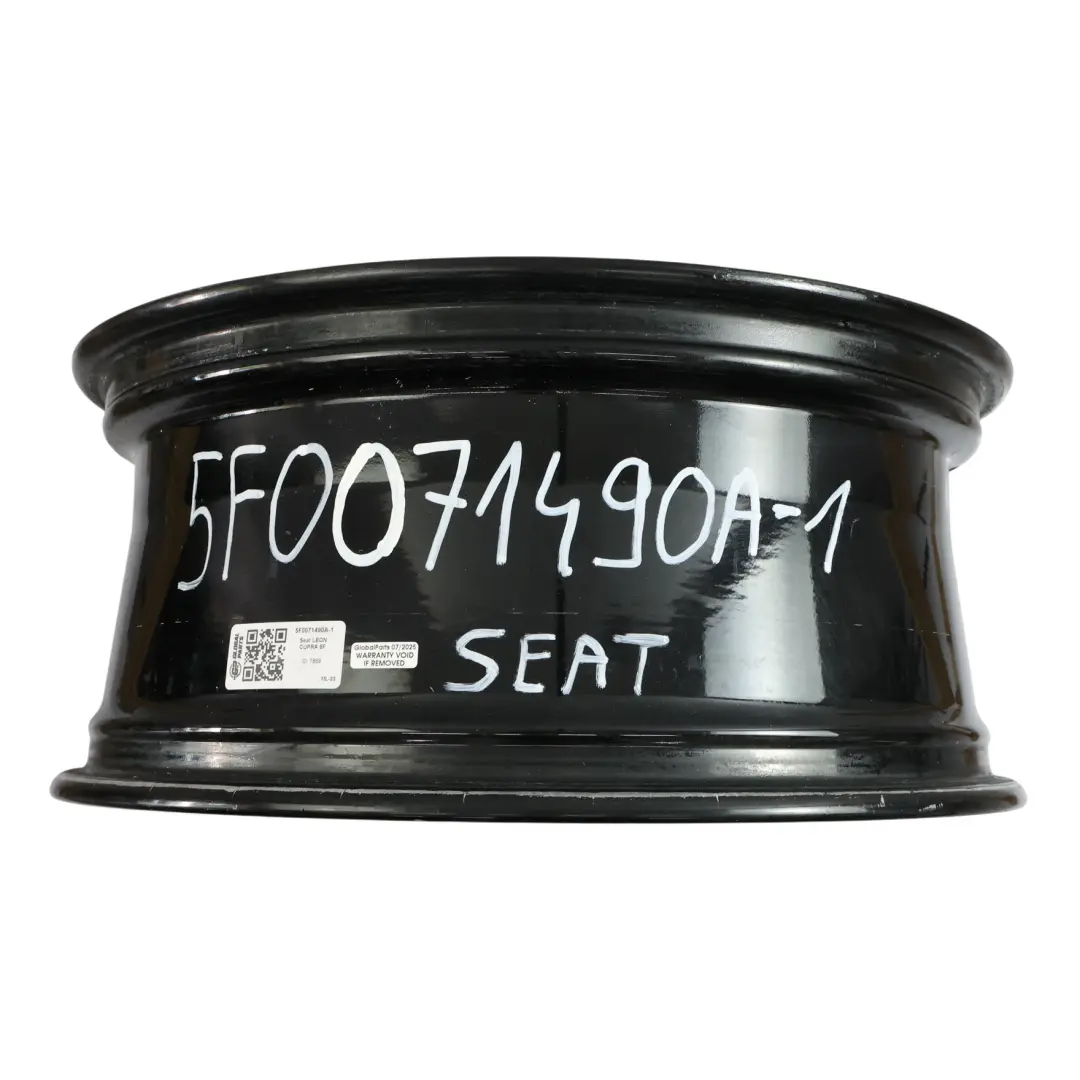 5F Alu Felge Schwarz 19" 8J ET:50 für Seat Leon Cupra mit Teilenummer 5F0071490A Seat Leon Cupra 5F Alu Felge Schwarz 19" 8J ET:50 - SKU 5F0071490A-1 - Teilenummer 5F0071490A