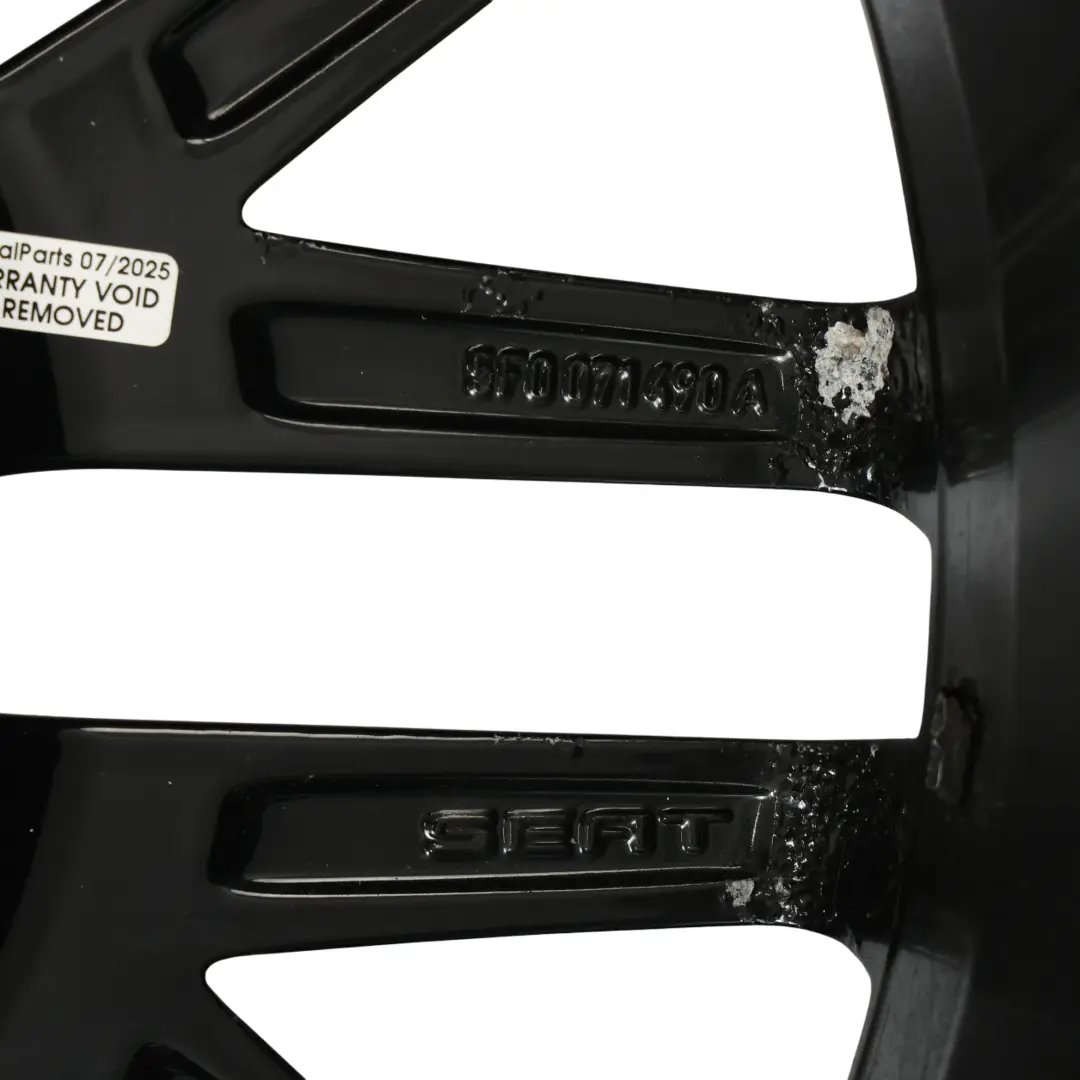 Seat Leon Cupra 5F Alloy Wheel Rim Black 19" 8J ET:50 - SKU 5F0071490A-1 - Part number 5F0071490A