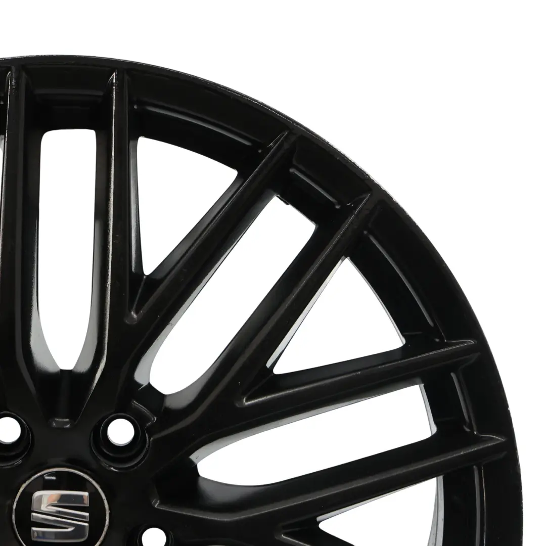 5F Alu Felge Schwarz 19" 8J ET:50 für Seat Leon Cupra mit Teilenummer 5F0071490A Seat Leon Cupra 5F Alu Felge Schwarz 19" 8J ET:50 - SKU 5F0071490A-1 - Teilenummer 5F0071490A