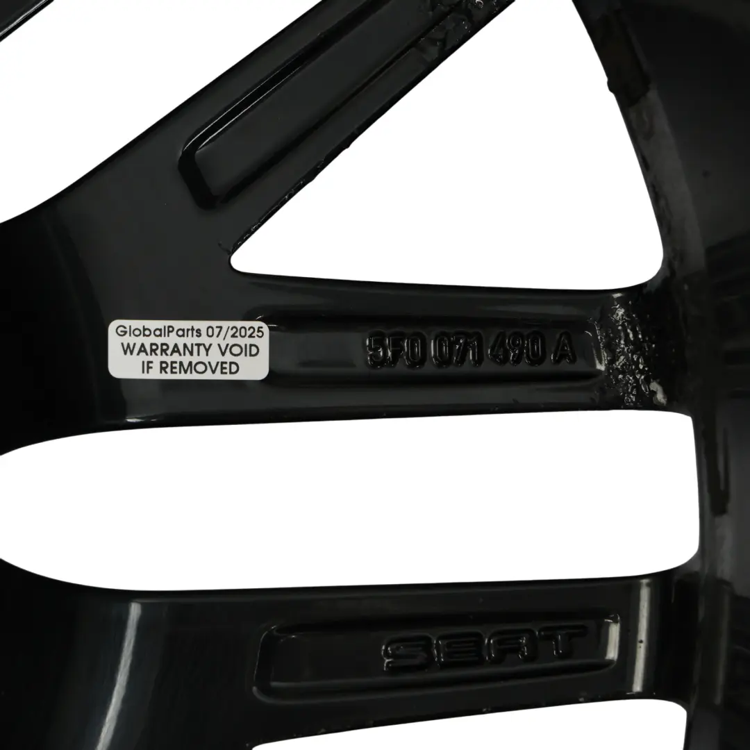 5F Llanta De Aleación Negro 19" 8J ET:50 para Seat Leon Cupra con número de pieza 5F0071490A Seat Leon Cupra 5F Llanta De Aleación Negro 19" 8J ET:50 - SKU 5F0071490A-2 - Número de pieza 5F0071490A