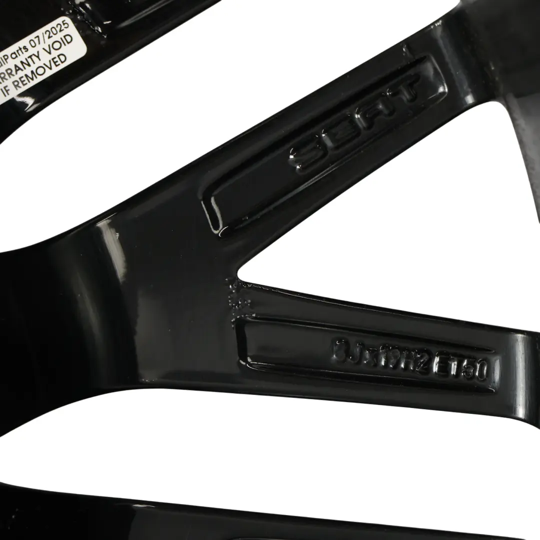 5F Alloy Wheel Rim Black 19" 8J ET:50 to Seat Leon Cupra with Part number 5F0071490A Seat Leon Cupra 5F Alloy Wheel Rim Black 19" 8J ET:50 - SKU 5F0071490A-3 - Part number 5F0071490A