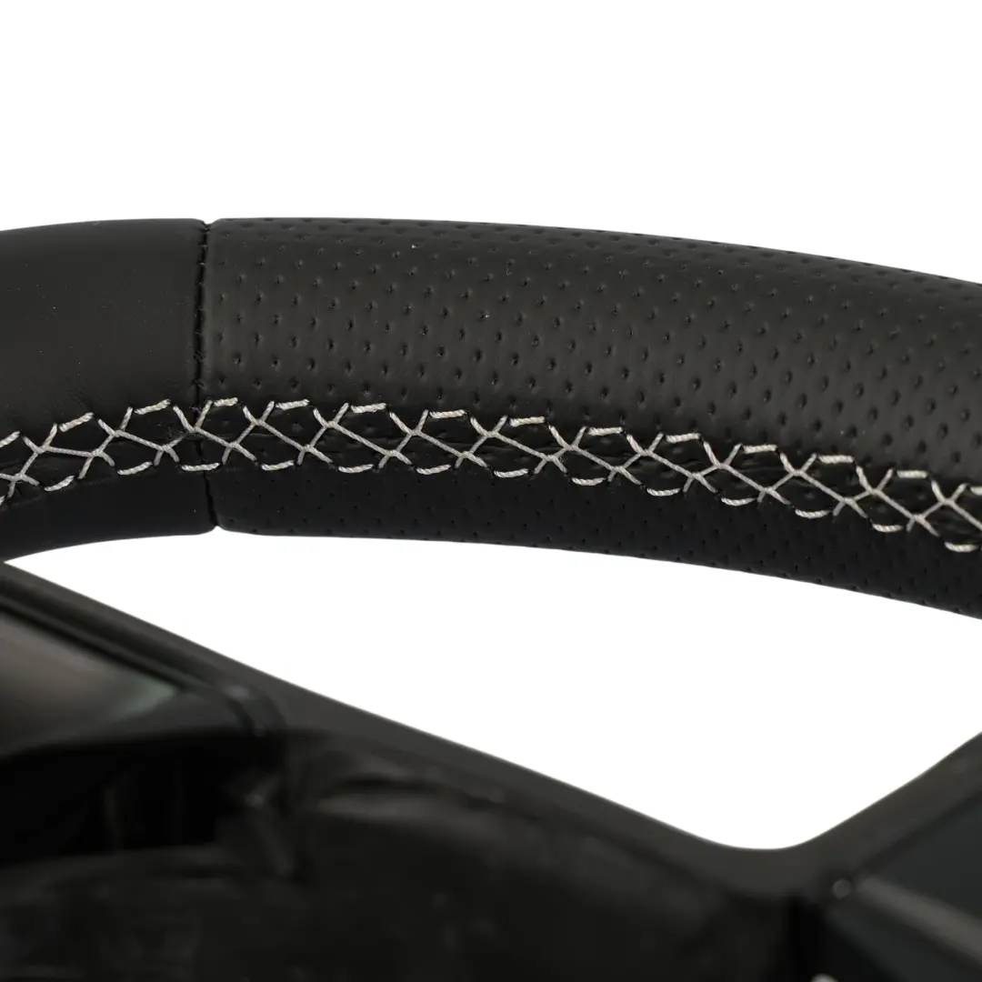Seat Leon Cupra 5F Ibiza 6j Steering Wheel NEW Black Leather Flat Bottom - SKU 5F0419091C-1 - Part number 5F0419091C