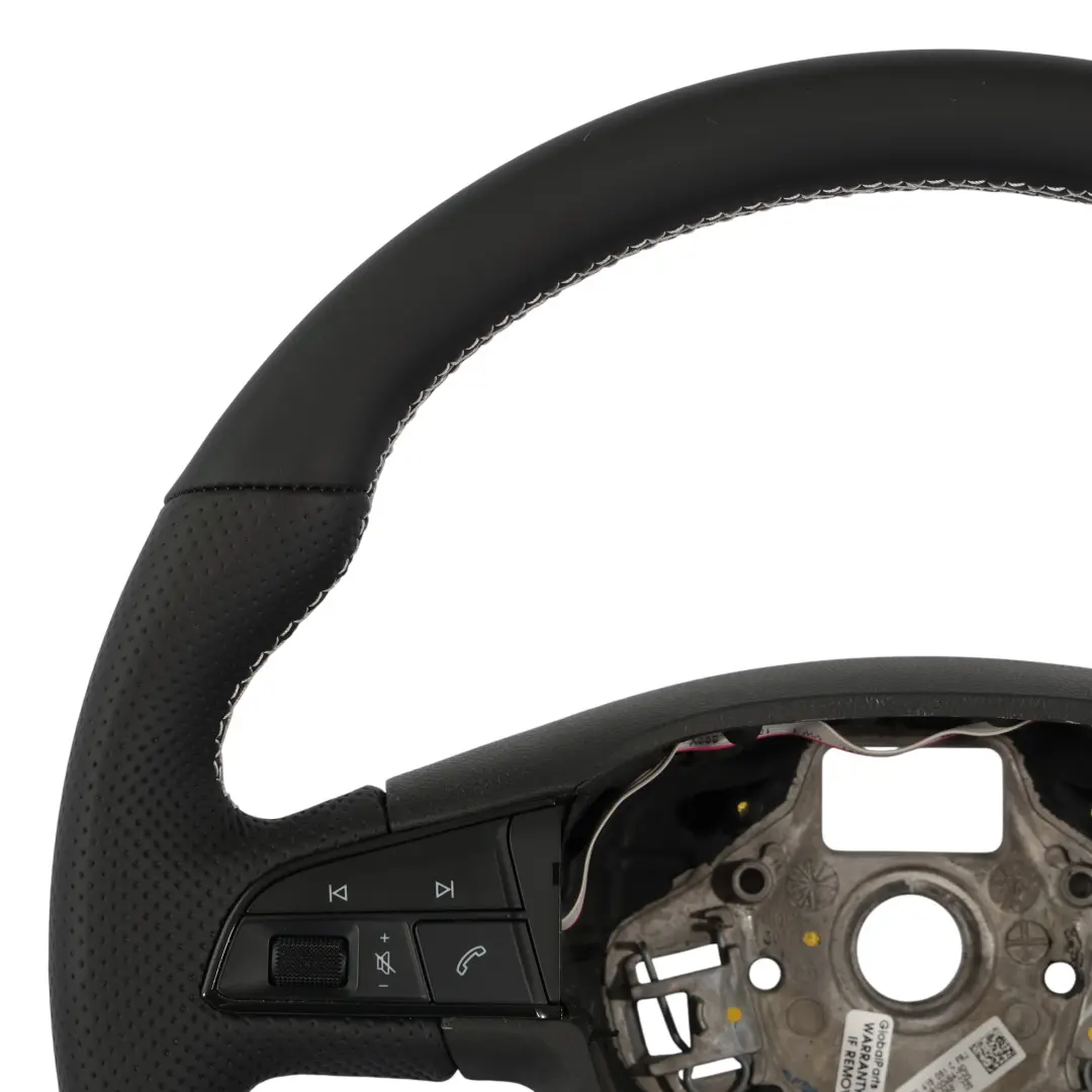 Seat Leon Cupra 5F Ibiza 6j Steering Wheel NEW Black Leather Flat Bottom - SKU 5F0419091C-1 - Part number 5F0419091C