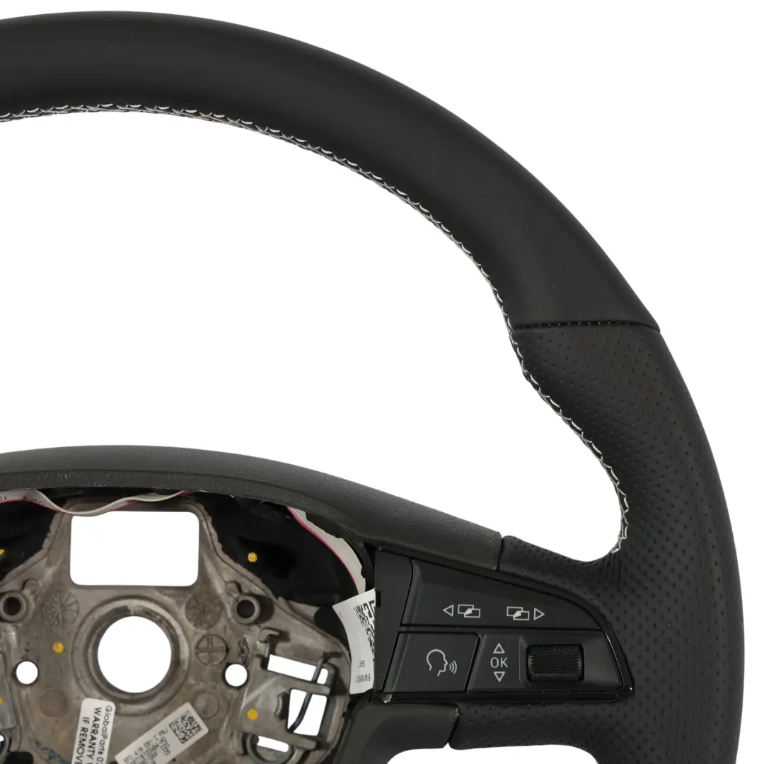 Seat Leon Cupra 5F Ibiza 6j Steering Wheel NEW Black Leather Flat Bottom - SKU 5F0419091C-1 - Part number 5F0419091C