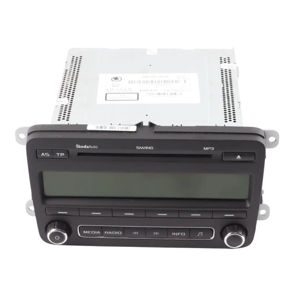 Skoda Fabia 5J Reproductor CD Radio Estéreo Unidad - SKU 5J0035161D - Número de pieza 5J0035161D