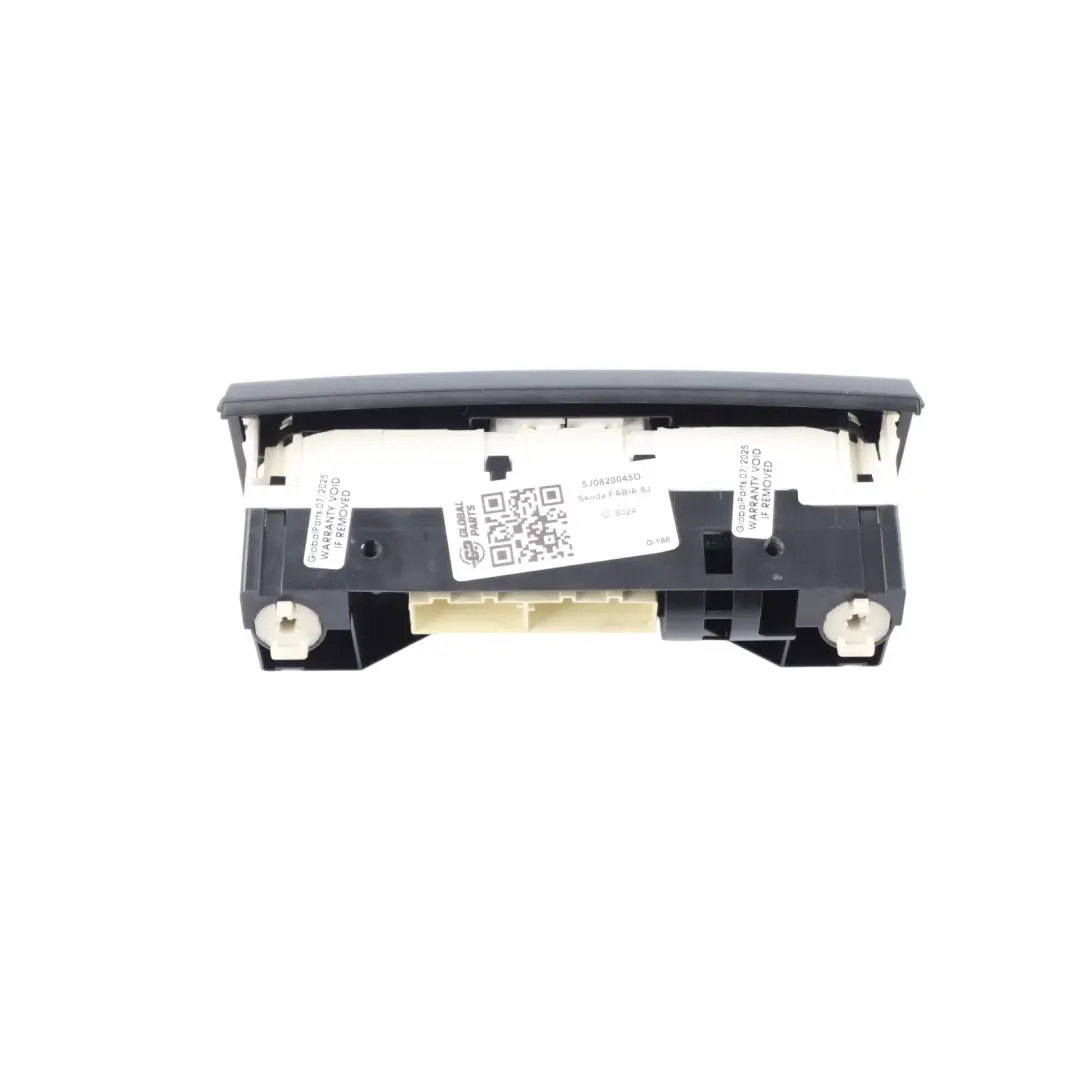 Skoda Fabia 5J A/C Climatizzatore Pannello Interruttori - SKU 5J0820045D - Numero di parte 5J0820045D