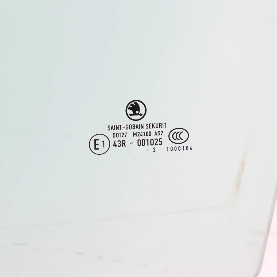 Skoda Fabia Mk2 5J Door Side Window Glass AS2 Tinted Front Left N/S - SKU 5J0845021G - Part number 5J0845021G