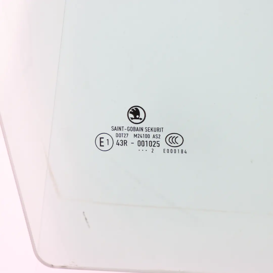 Skoda Fabia Mk2 5J Door Side Window Glass AS2 Tinted Front Right O/S - SKU 5J0845022G - Part number 5J0845022G