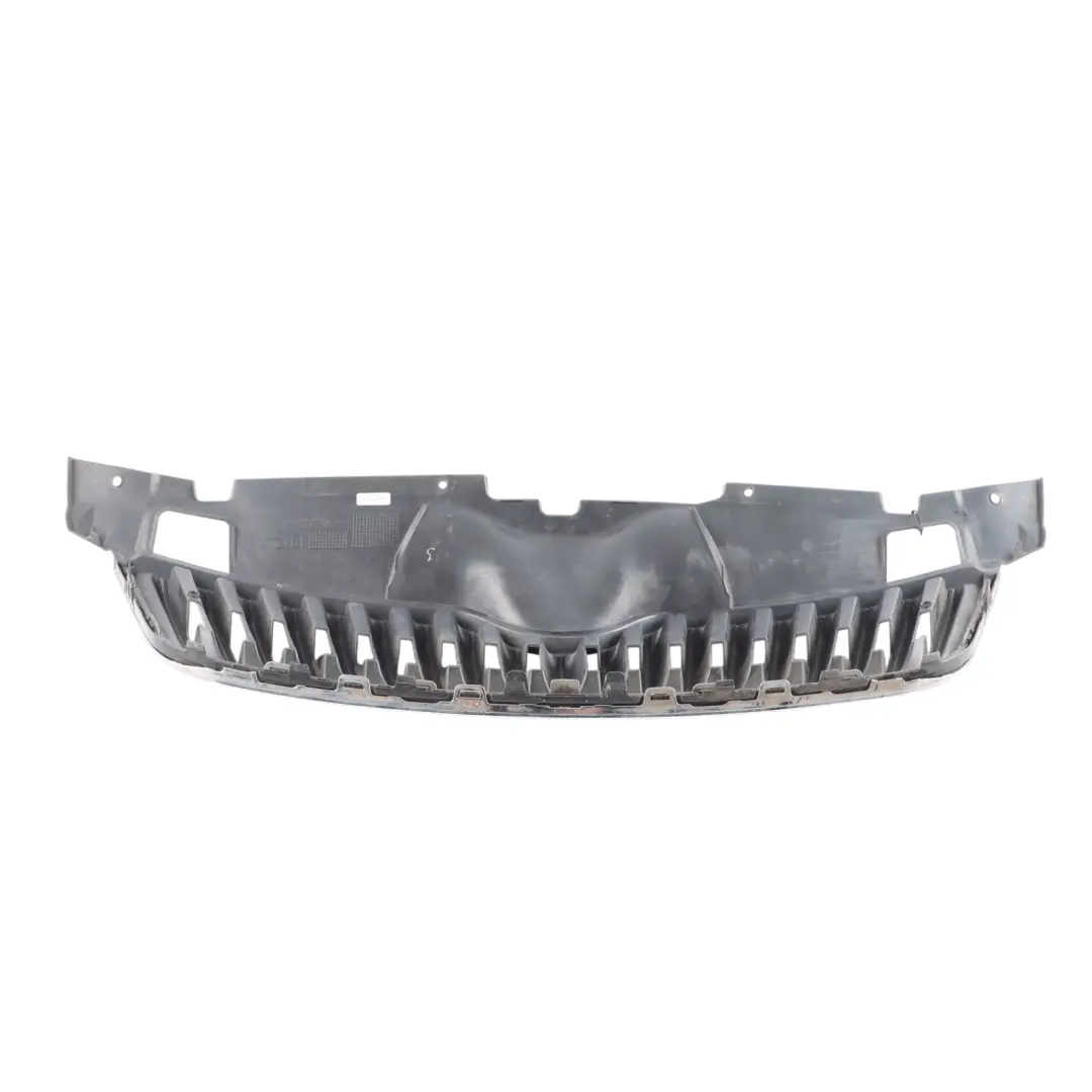 Skoda Fabia 5J Front Bumper Centre Grille Trim Panel Cover Chrome - SKU 5J0853668C - Part number 5J0853668C