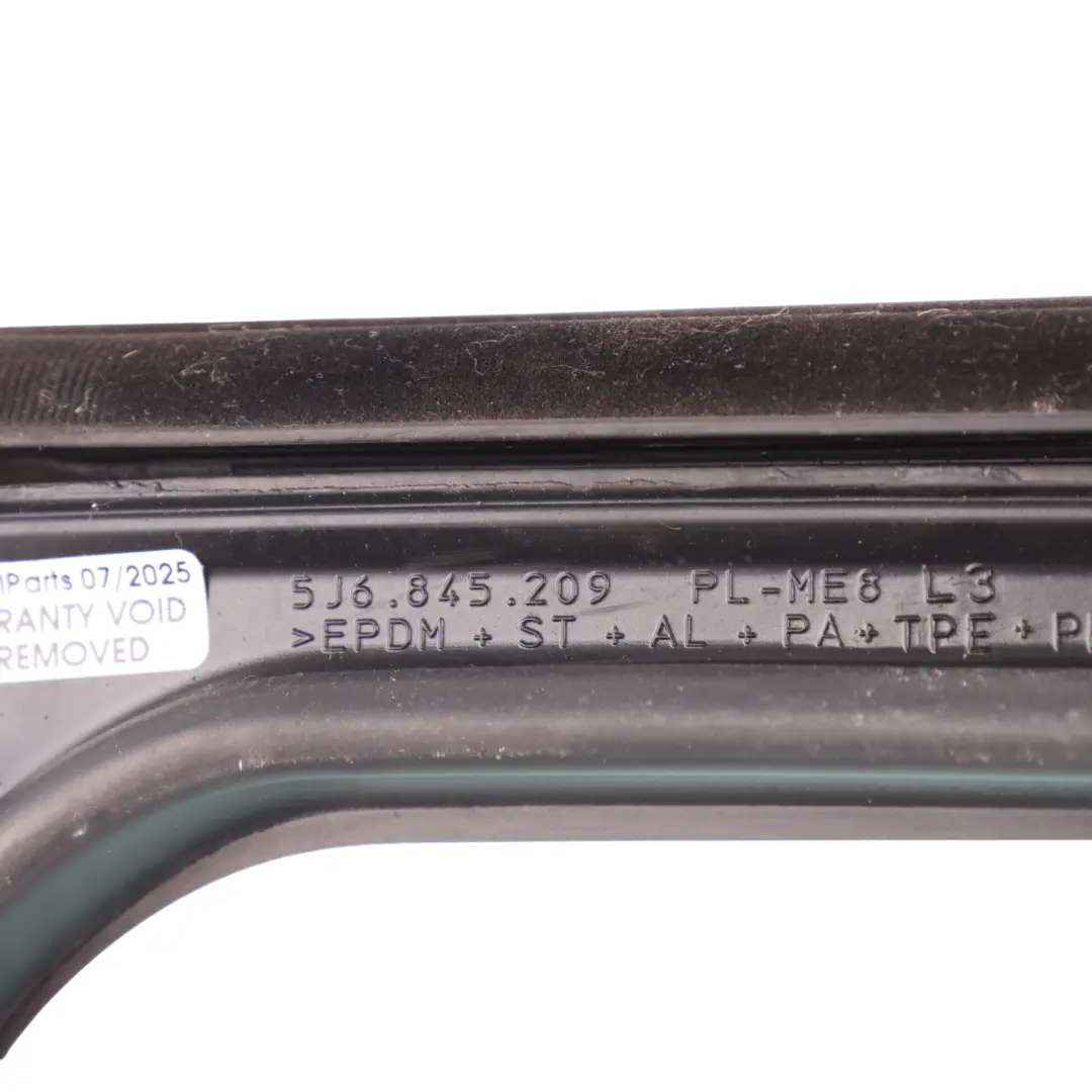 Skoda Fabia 5J Rear Door Window Guide Seal Gasket Left N/S AS2 - SKU 5J6845209AG - Part number 5J6845210AG