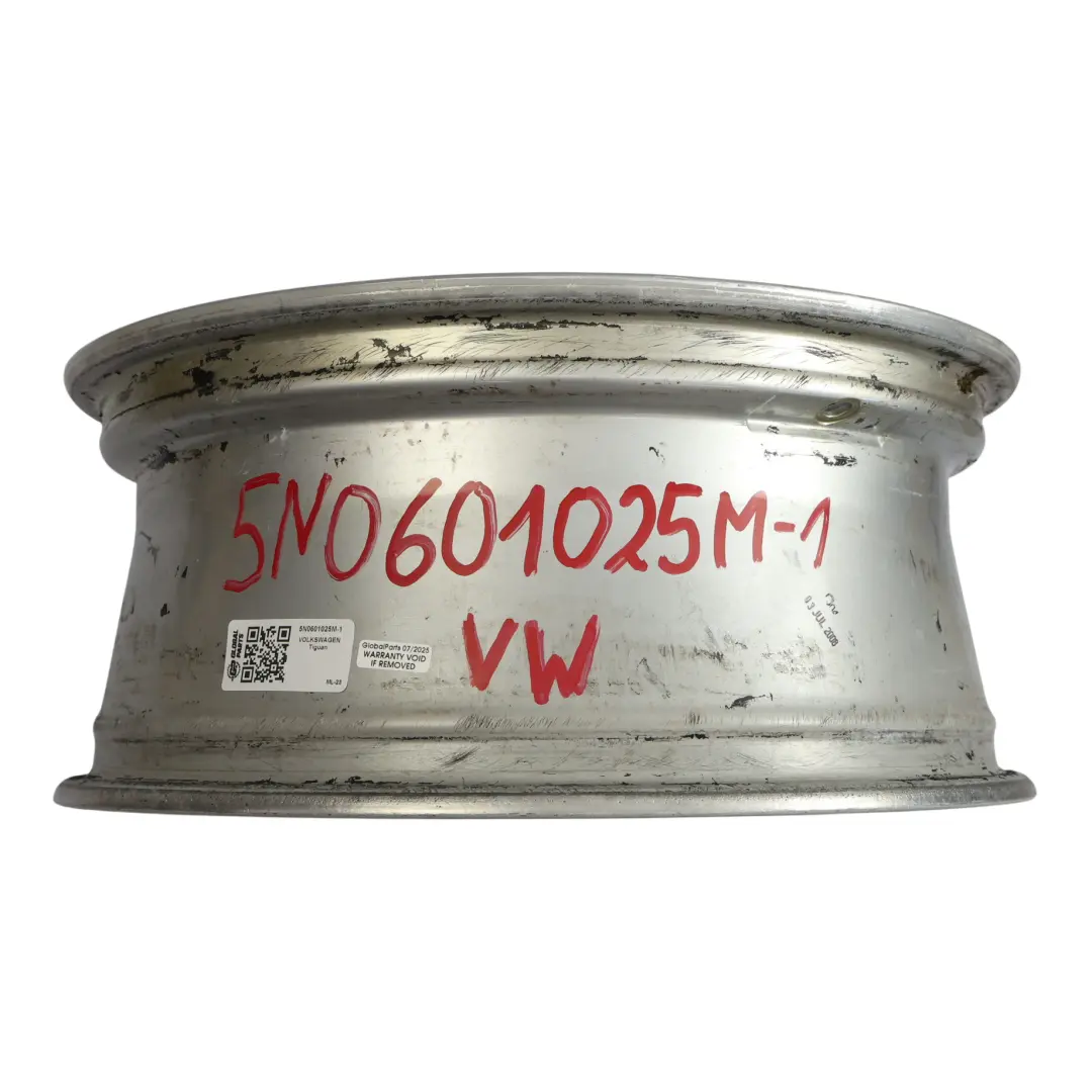 Volkswagen Tiguan 5N Wheel Rim Alloy Silver 17" 7J ET:43 - SKU 5N0601025M-1 - Part number 5N0601025M
