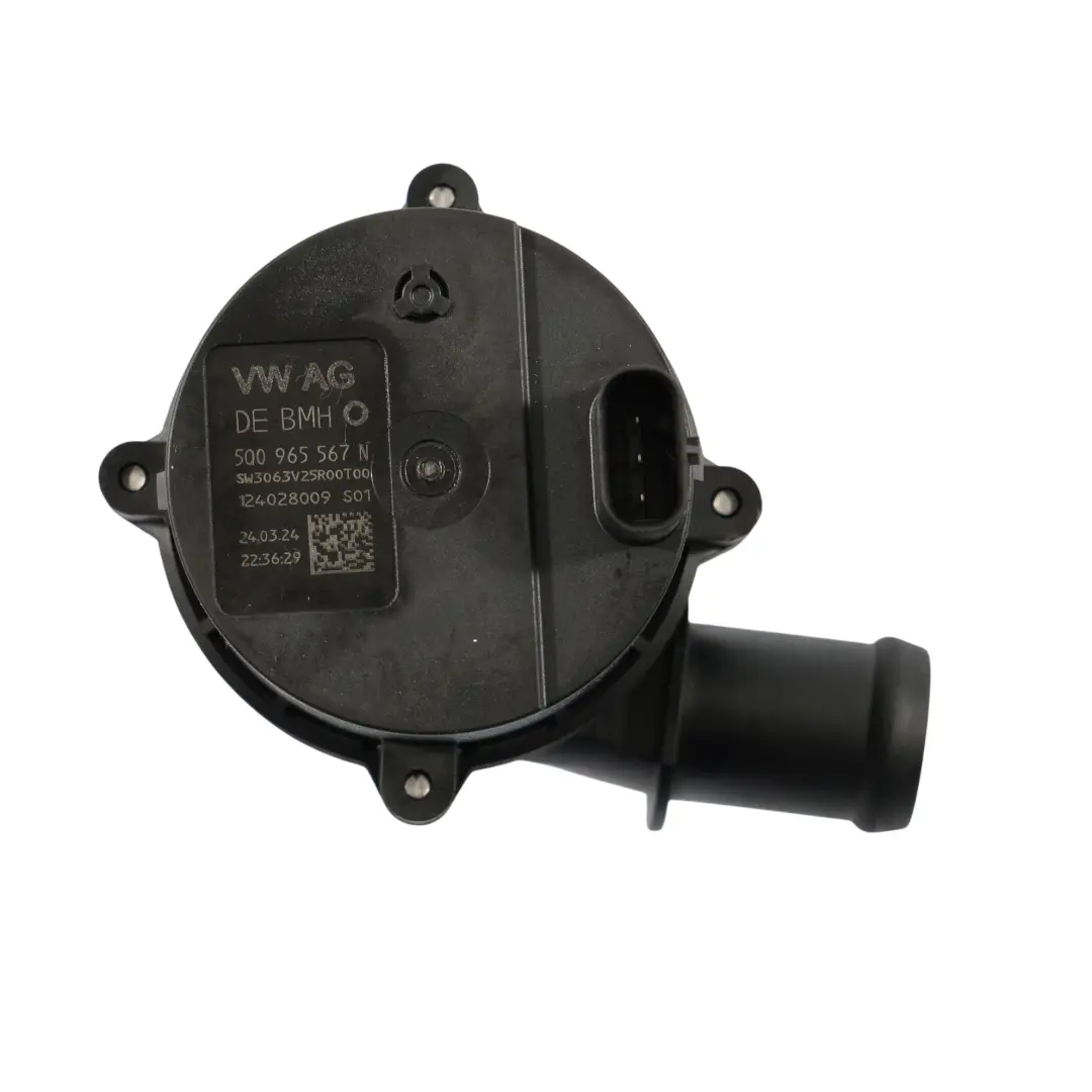 VW Volkswagen Golf 8 Additional Auxiliary Water Pump 1.0 TSI DLAA - SKU 5Q0965567N - Part number 5Q0965567N