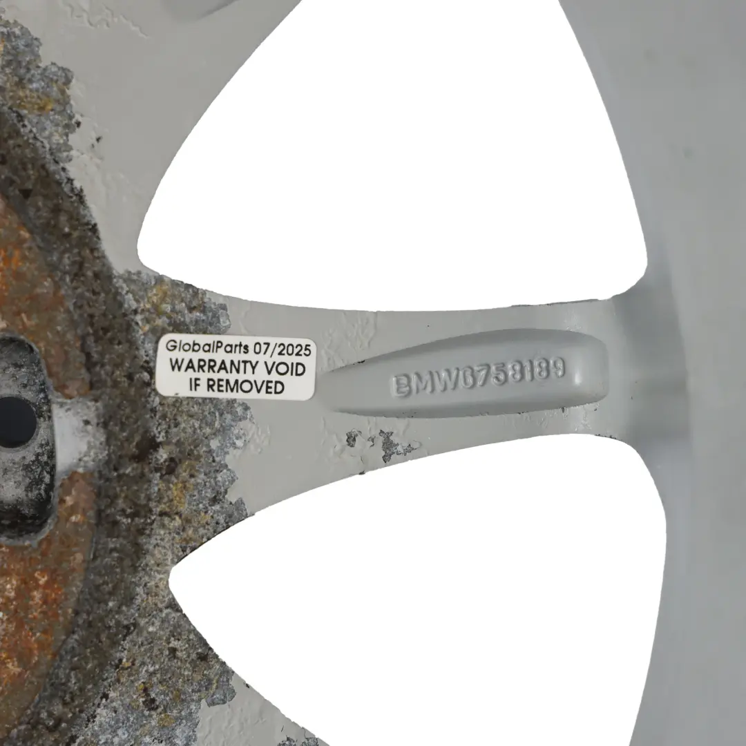 Alloy Wheel Rim 16" Star Spoke 104 ET:47 7J to BMW Z4 E85 with Part number 6758189 BMW Z4 E85 Alloy Wheel Rim 16" Star Spoke 104 ET:47 7J - SKU 6758189-2 - Part number 6758189