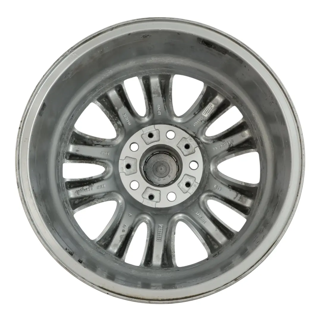 BMW E60 E61 Argento Cerchio AlluMini o Alufelge 17" Doppio Raggio 116 7,5J ET: - SKU 6758775-1 - Numero di parte 6758775