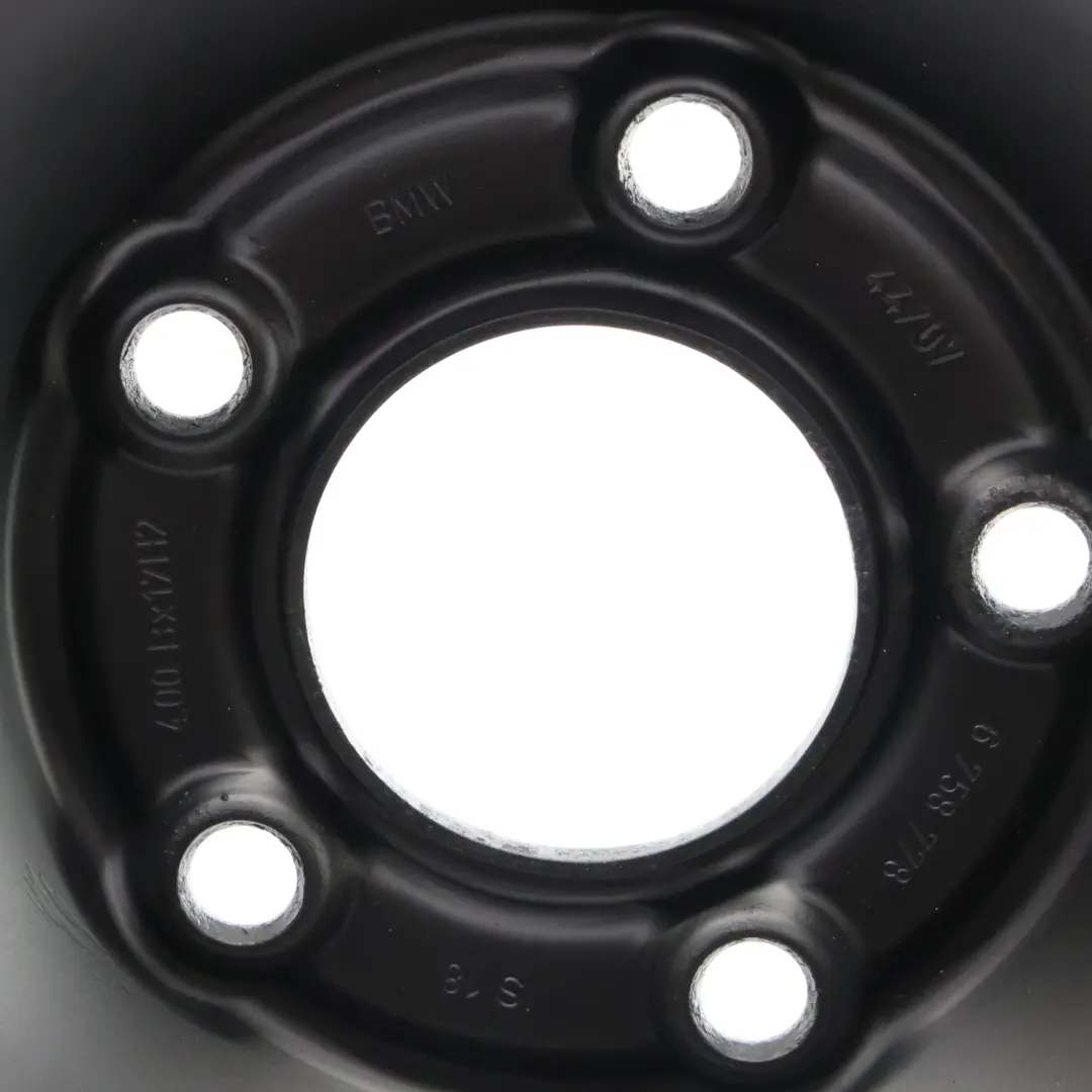 BMW E60 E61 X3 E83 Roue de secours compacte acier noir R17 4BX17 17 - SKU 6758778-3 - Numéro de pièce 6758778