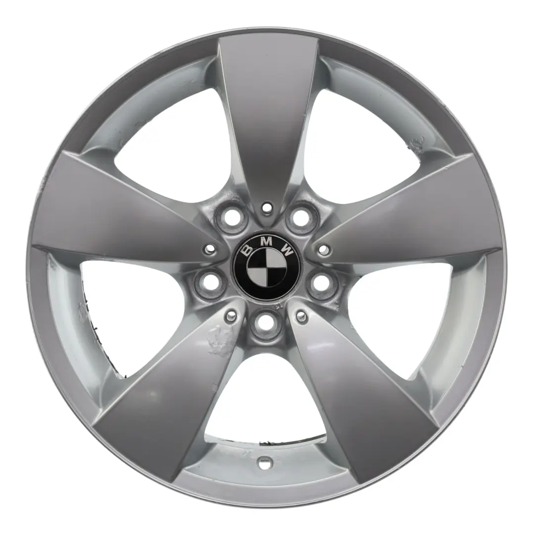 Rim Alloy Silver 17" Spider Spoke 138 ET:20 7,5J to BMW E60 E61 Wheel with Part number 6762001 BMW E60 E61 Wheel Rim Alloy Silver 17" Spider Spoke 138 ET:20 7,5J - SKU 6762001-1 - Part number 6762001