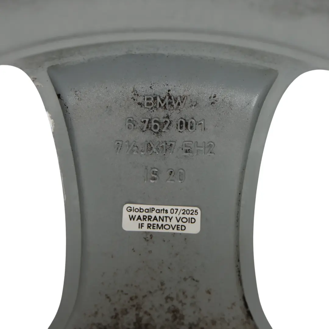 BMW E60 E61 llanta de aleación de plata 17 "Spider Spoke 138 ET:20 7,5J - SKU 6762001-2 - Número de pieza 6762001