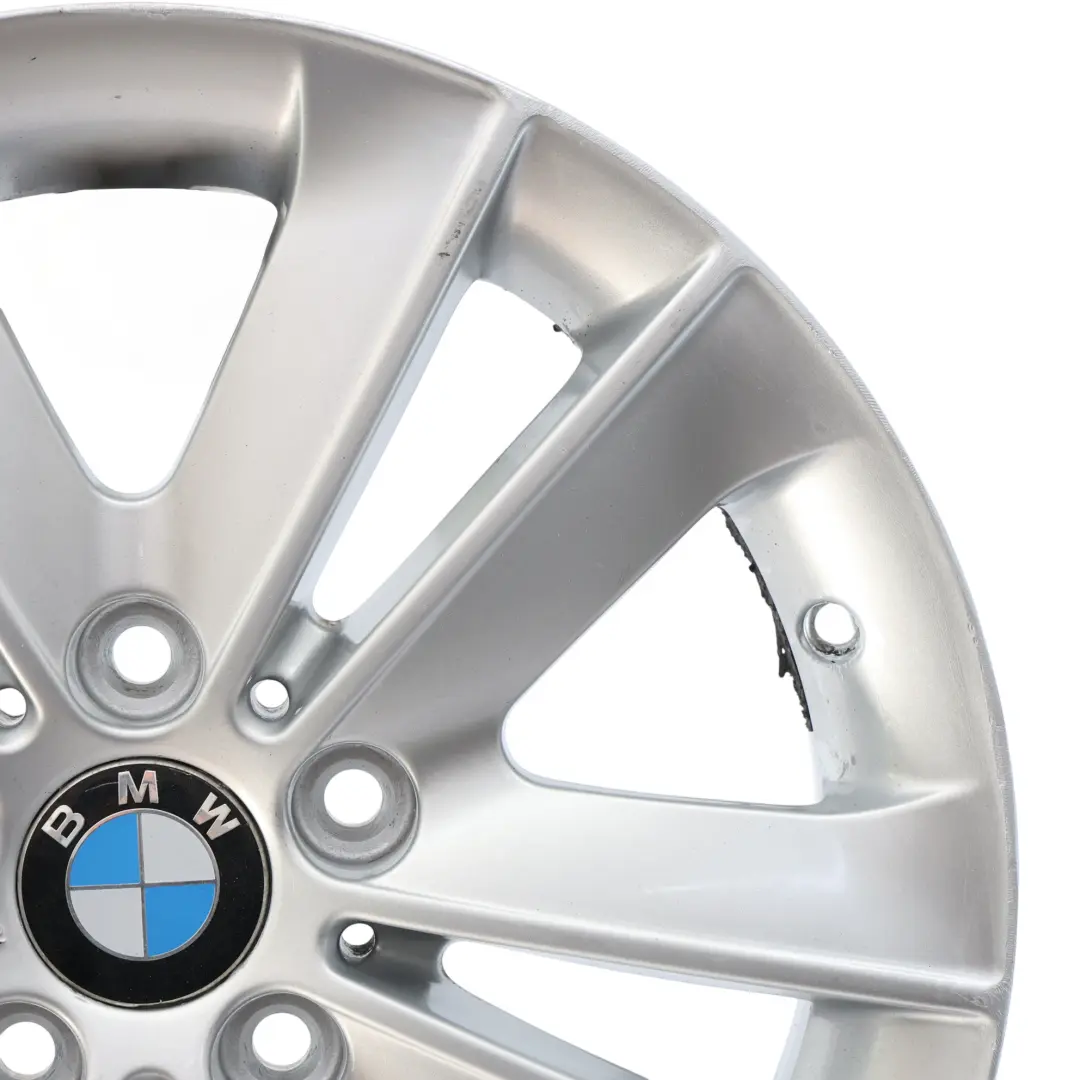 BMW E81 E87 Silberne Leicht Felge 17" V-Speiche 141 ET:47 7J 6762888 - SKU 6762888-1 - Teilenummer 6775621