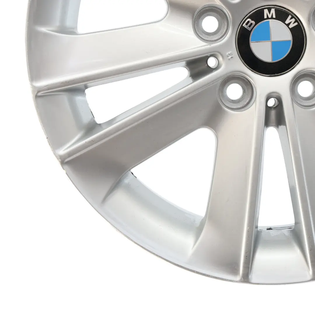 BMW E81 E87 Silberne Leicht Felge 17" V-Speiche 141 ET:47 7J 6762888 - SKU 6762888-1 - Teilenummer 6775621