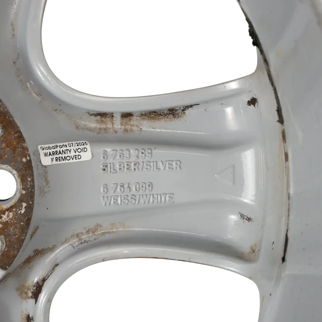 Mini Cooper One R50 R52 R53 Silver Wheel Alloy Rim 17" 7J ET:48 5-Star 91 - SKU 6763299-2 - Part number 6763299