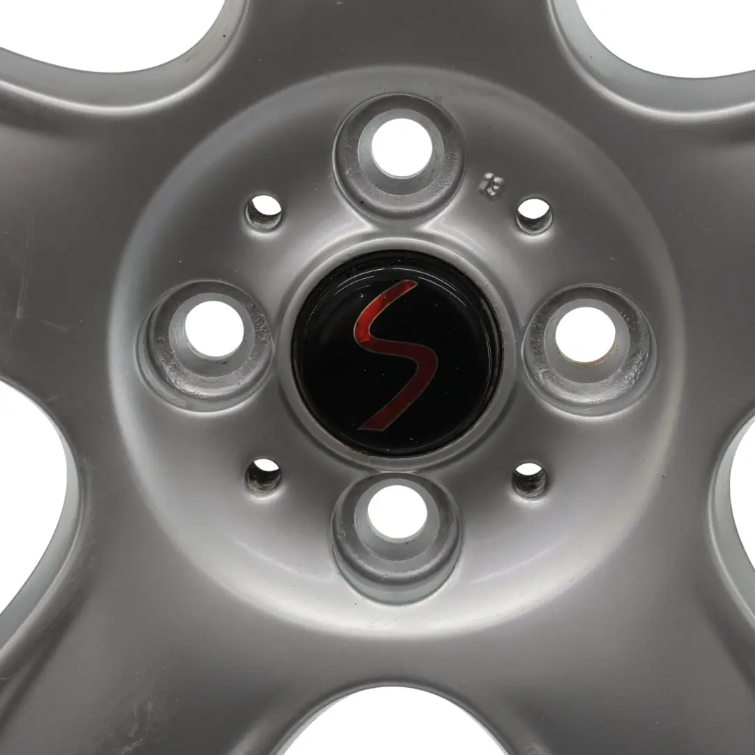 Mini Cooper One R50 R52 R53 Silver Wheel Alloy Rim 17" 7J ET:48 5-Star 91 - SKU 6763299-2 - Part number 6763299