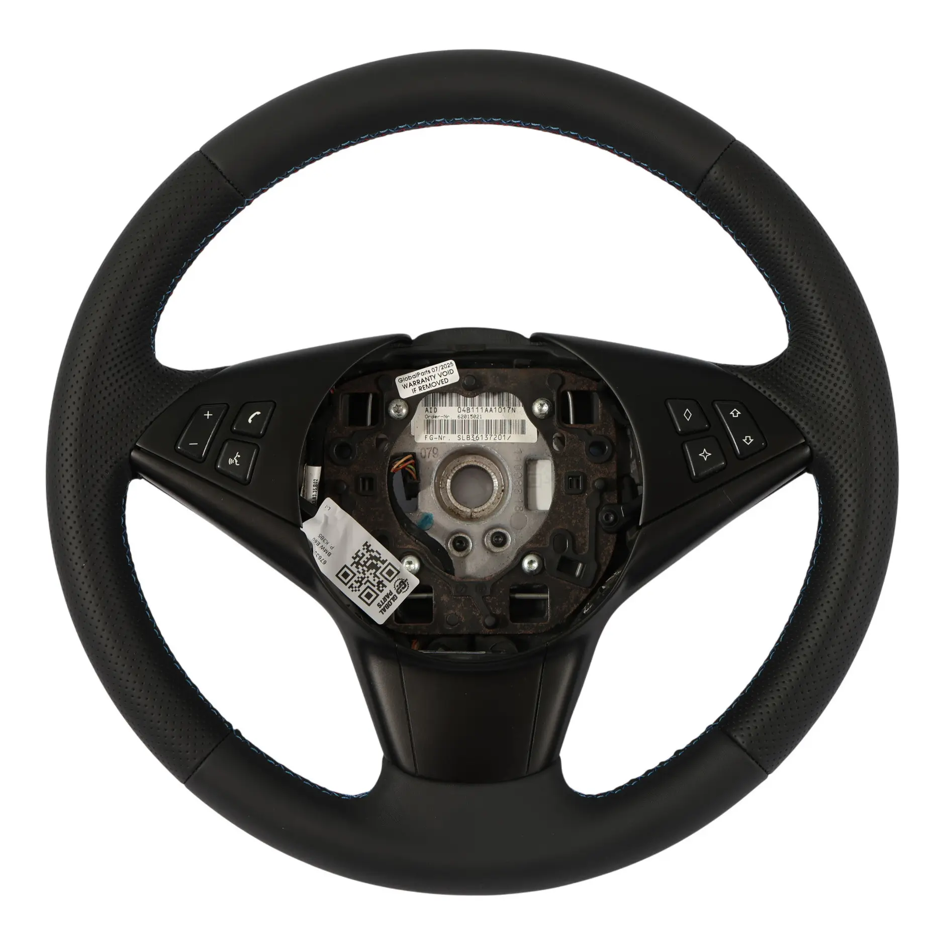 BMW E60 E61 E63 NUOVO Volante Sportivo Sport in pelle nero M-tricolore