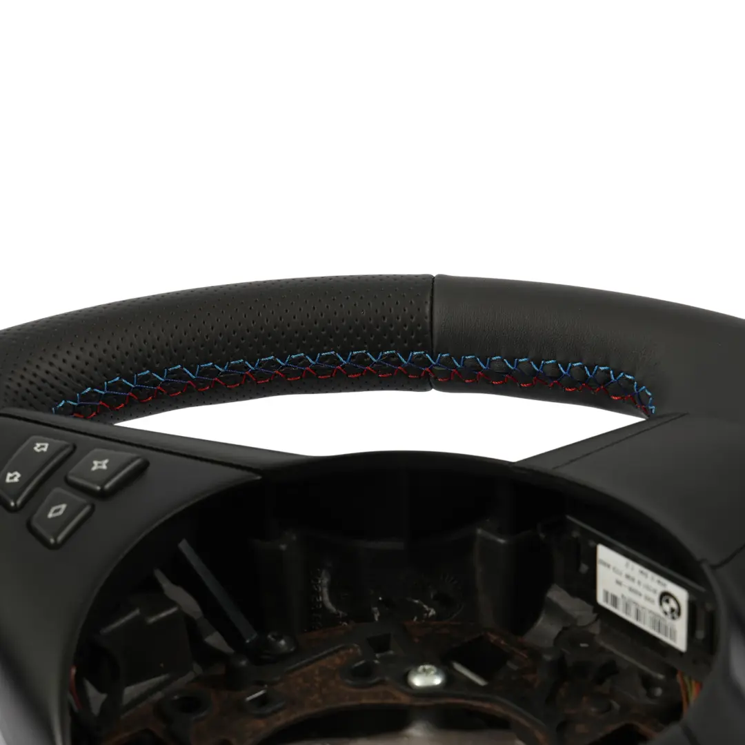 Leather Sport Steering Wheel Black M-tricolored to BMW 5 6 Series E60 E61 E63 NEW with Part number 6763373 BMW 5 6 Series E60 E61 E63 NEW Leather Sport Steering Wheel Black M-tricolored - SKU 6763373-1 - Part number 6763373