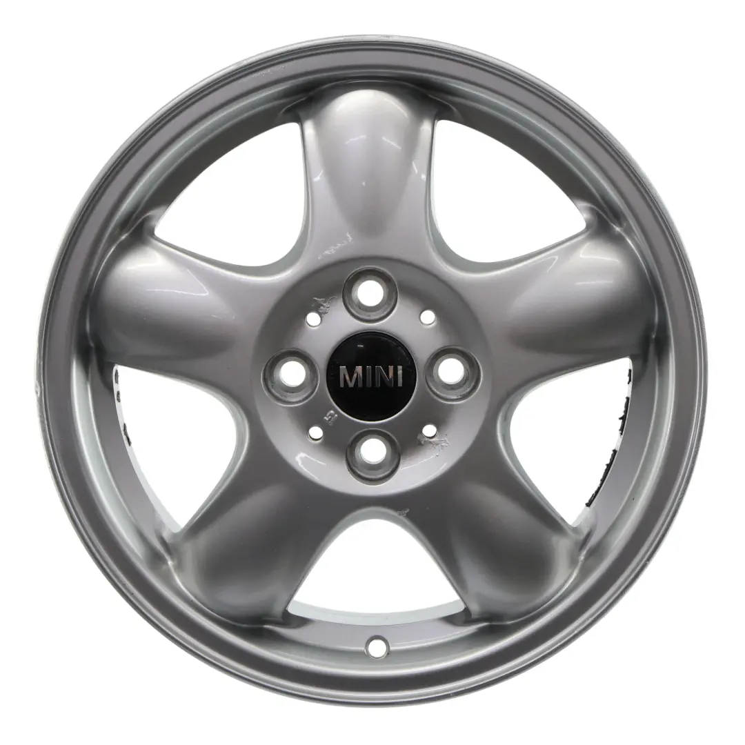 Mini Cooper R50 R56 Alu Felge Alufelge Silber 15" 5 Star Spooler 100 - SKU 6768498-1 - Teilenummer 6768498