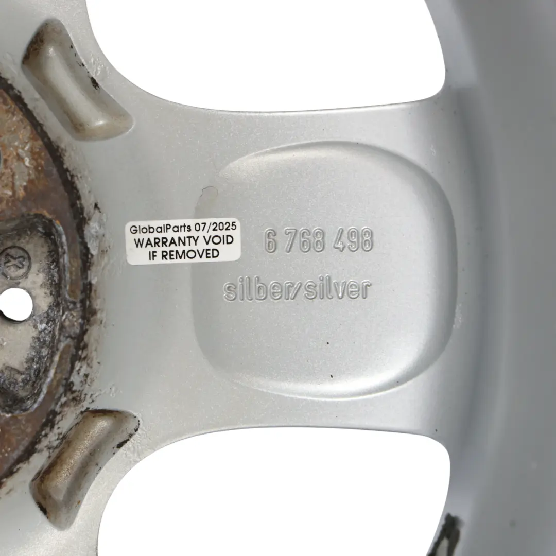 Mini Cooper R50 R56 Alu Felge Alufelge Silber 15" 5 Star Spooler 100 - SKU 6768498-1 - Teilenummer 6768498
