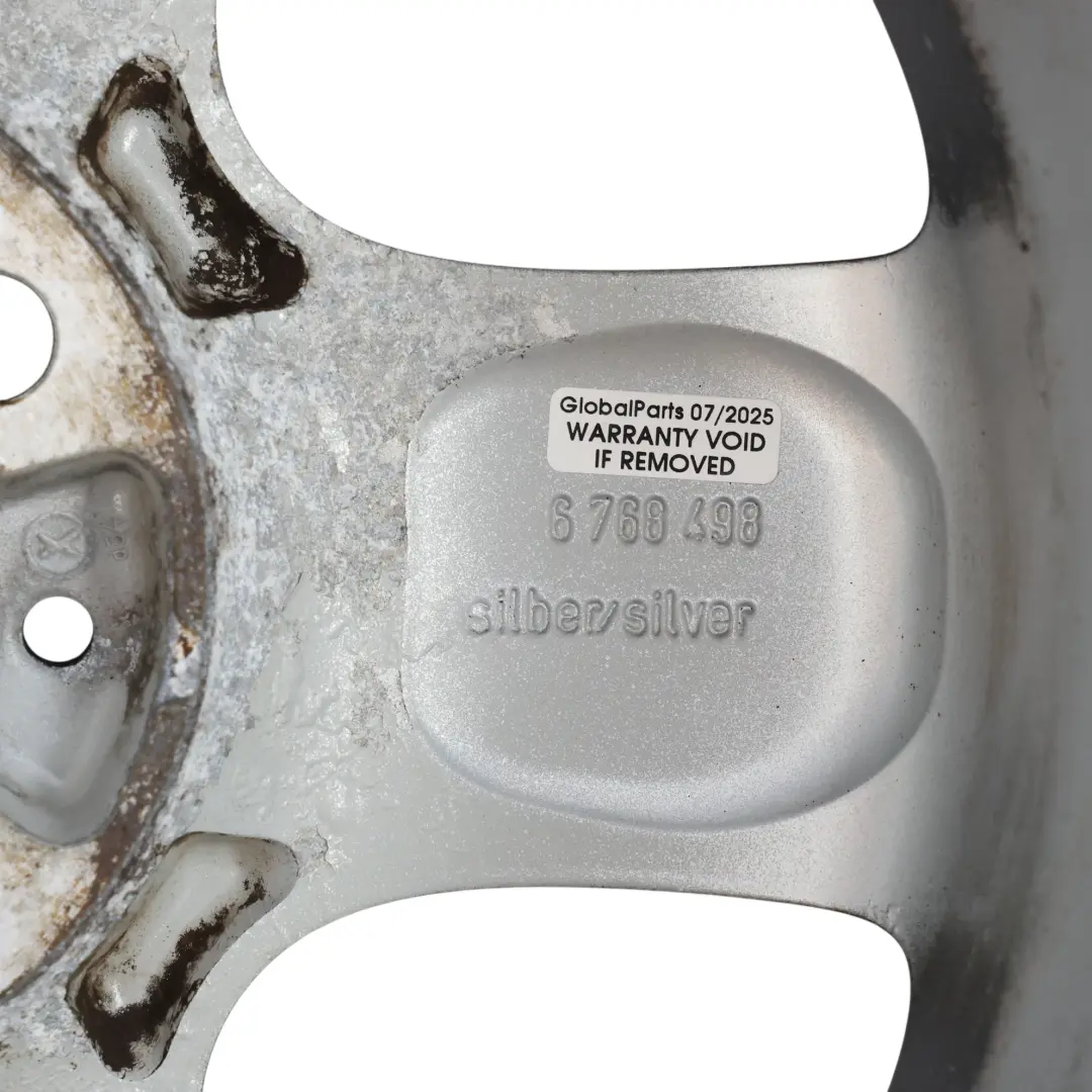 Mini Cooper One R50 R55 R56 Black Wheel Alloy Rim 15" 5-Start Spooler 100 - SKU 6768498-10 - Part number 6768498