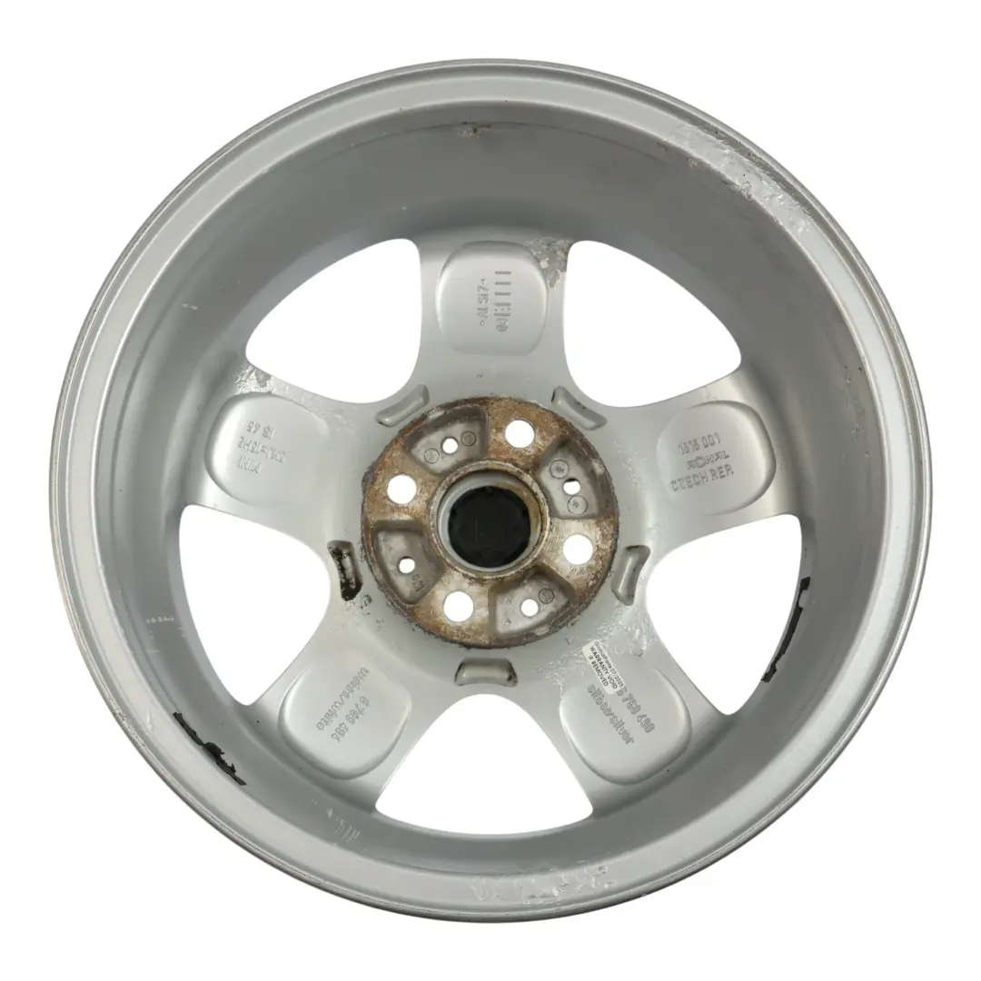 Mini One R55 R56 Llanta Aleación Plateada 15" 5,5J 5-Start Spooler 100 - SKU 6768498-2 - Número de pieza 6768498