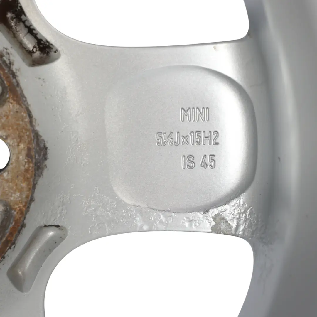 Mini One R50 R55 R56 Silver Wheel Alloy Rim 15" 5,5J 5-Start Spooler 100 - SKU 6768498-2 - Part number 6768498