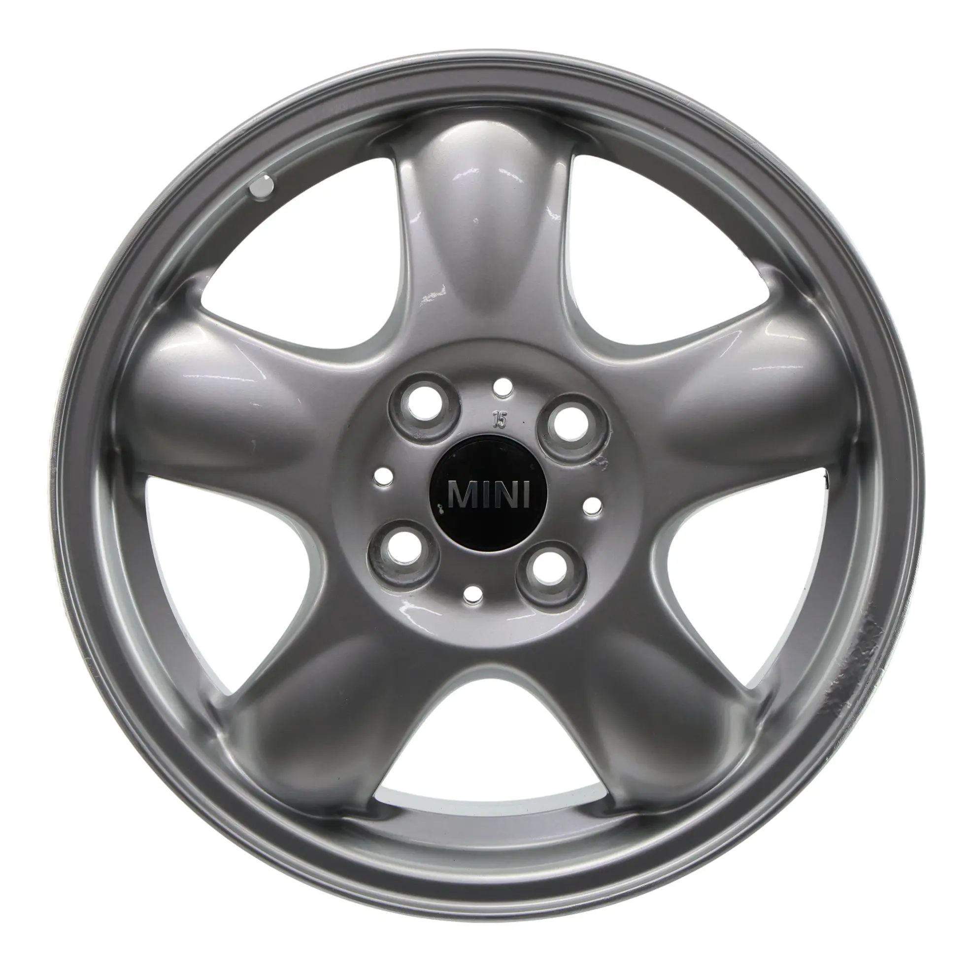 Mini Cooper One R50 R55 R56 Silver Wheel Alloy Rim 15" 5,5J 5-Start Spooler 100