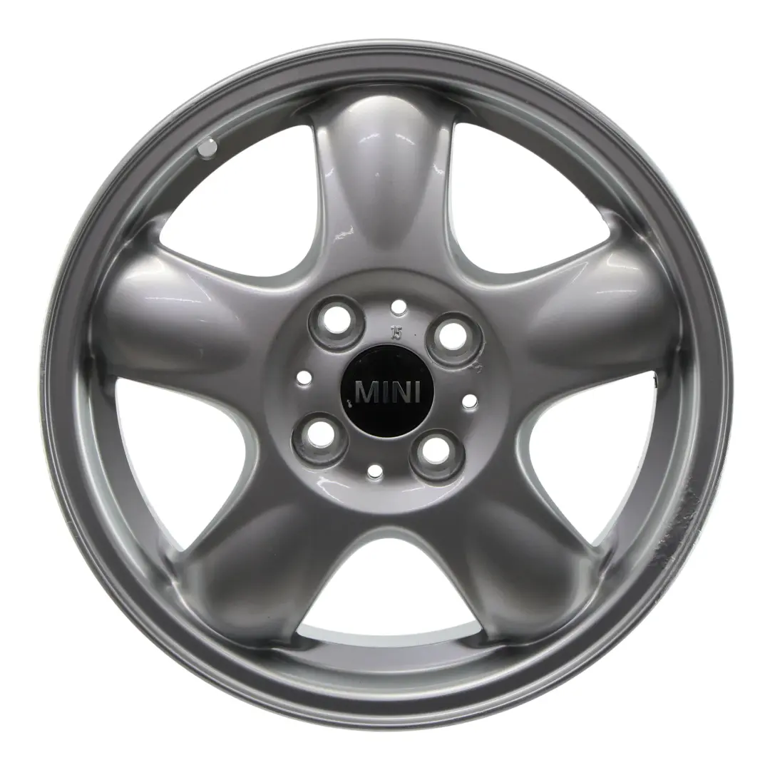 Mini Cooper One R50 R55 R56 Alu Felge Alufelge Silber 15" 5 Star Spooler 100 - SKU 6768498-3 - Teilenummer 6768498