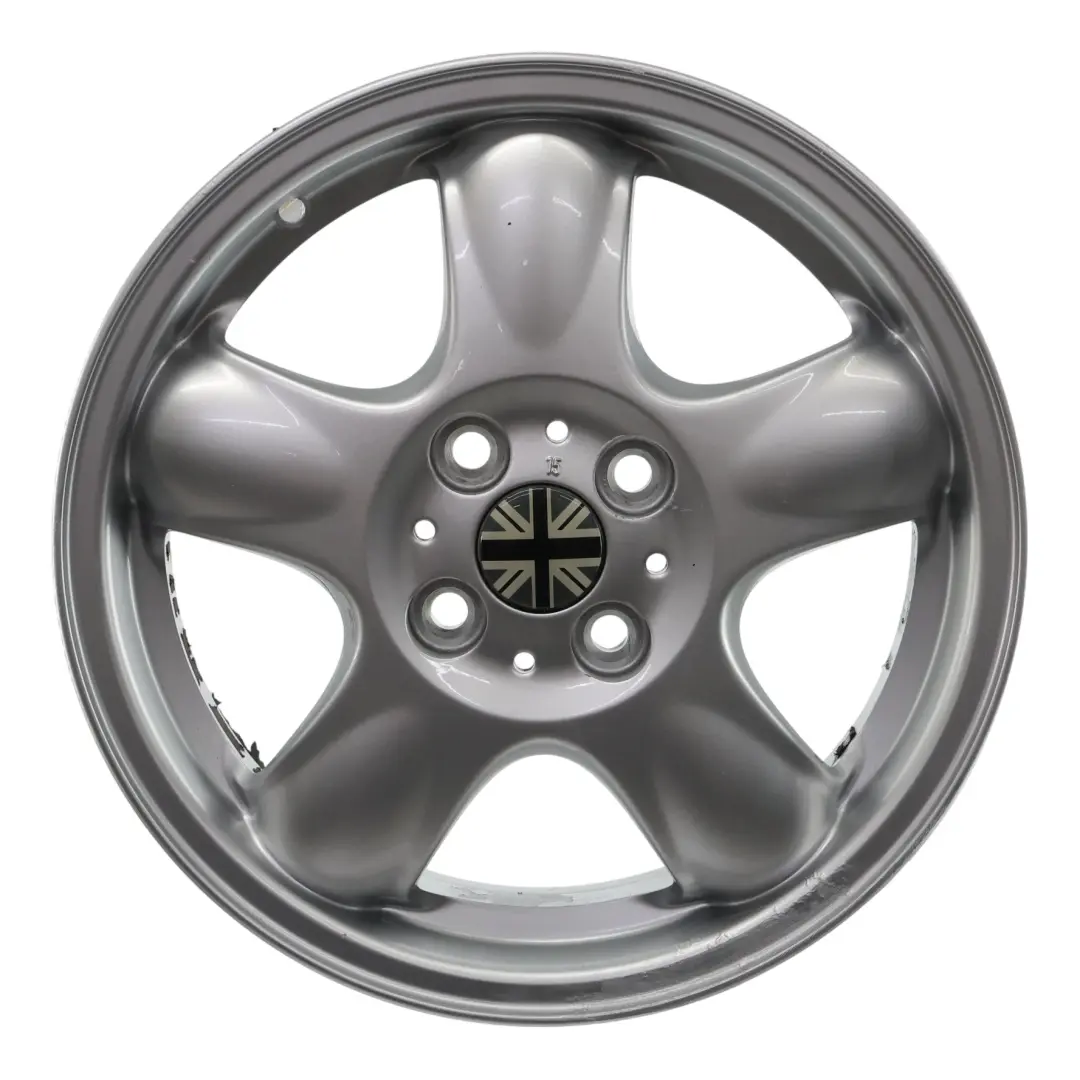 Mini Cooper One R50 R56 Silver Wheel Alloy Rim 15" 5-Start Spooler 100 - SKU 6768498-4 - Part number 6768498