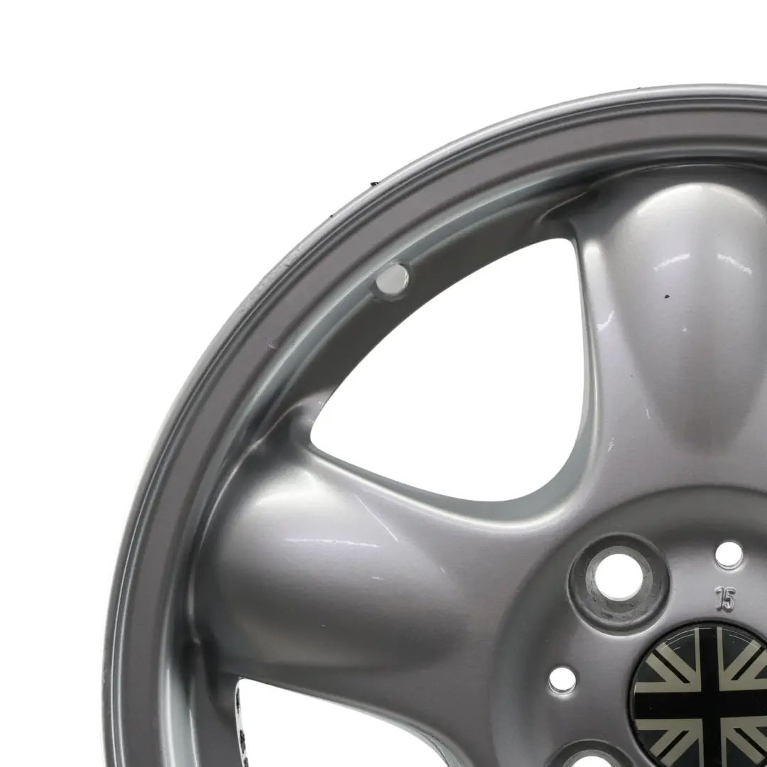 Mini Cooper One R50 R56 Silver Wheel Alloy Rim 15" 5-Start Spooler 100 - SKU 6768498-4 - Part number 6768498