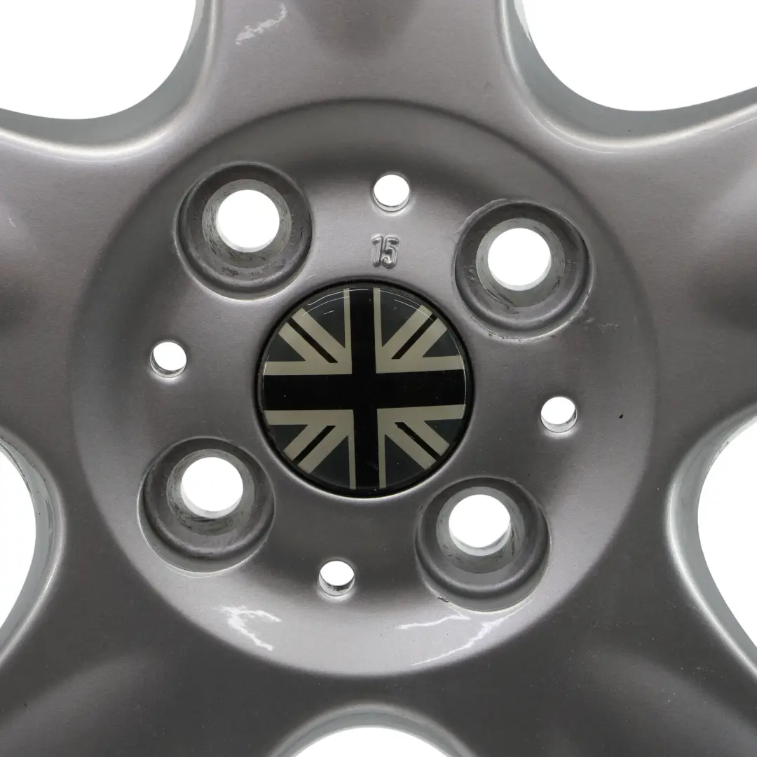Mini Cooper One R50 R56 Silver Wheel Alloy Rim 15" 5-Start Spooler 100 - SKU 6768498-4 - Part number 6768498