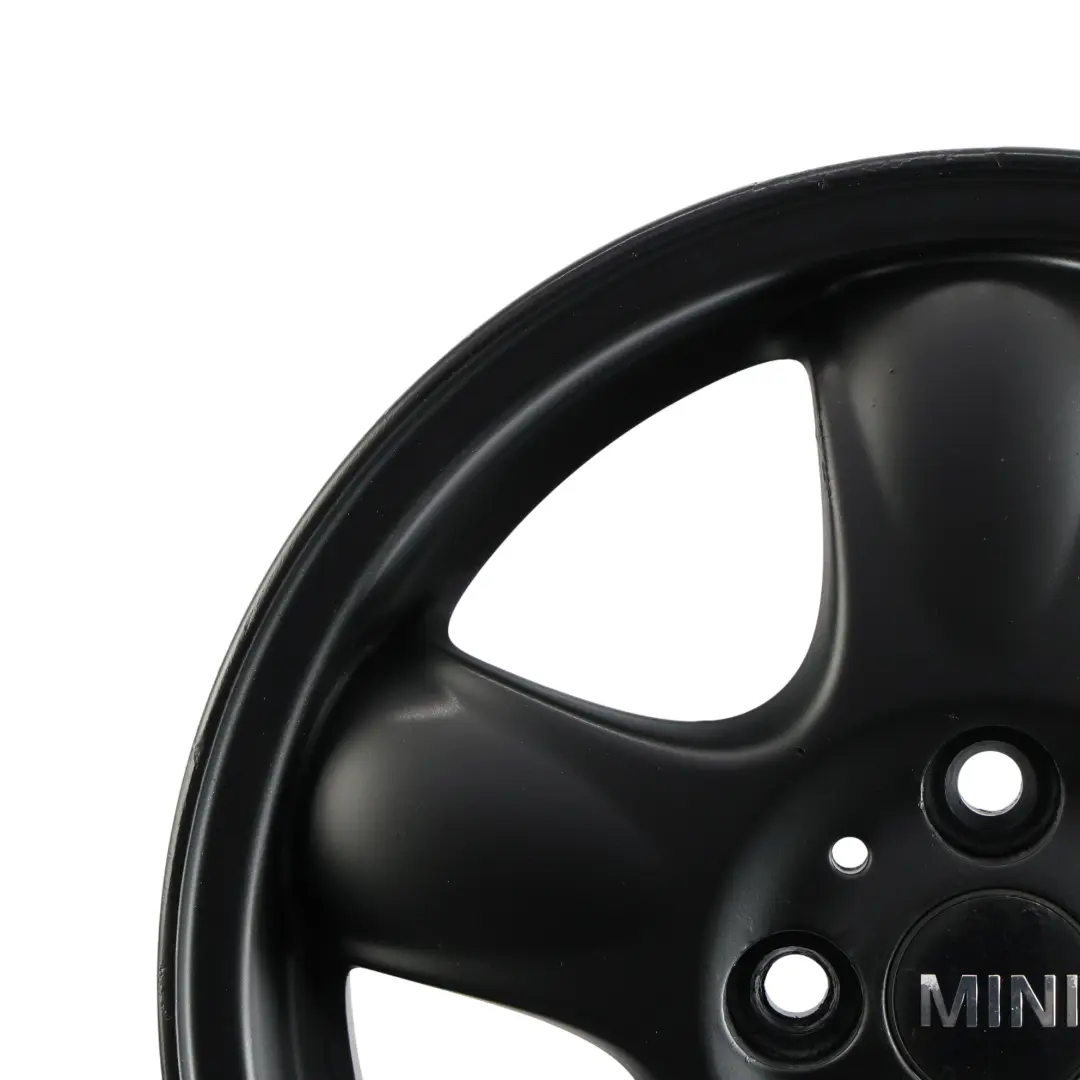 Alloy Rim 15" 5-Start Spooler 100 to Mini Cooper One R50 R56 Black Wheel with Part number 6768498 Mini Cooper One R50 R56 Black Wheel Alloy Rim 15" 5-Start Spooler 100 - SKU 6768498-5 - Part number 6768498