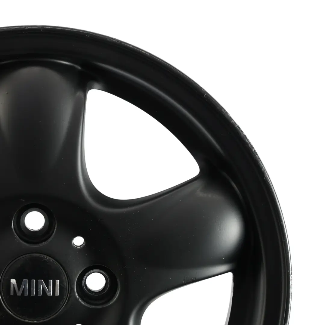 Alloy Rim 15" 5-Start Spooler 100 to Mini Cooper One R50 R56 Black Wheel with Part number 6768498 Mini Cooper One R50 R56 Black Wheel Alloy Rim 15" 5-Start Spooler 100 - SKU 6768498-5 - Part number 6768498