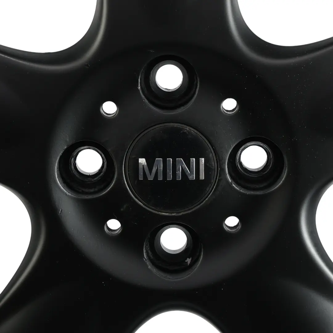 Alloy Rim 15" 5-Start Spooler 100 to Mini Cooper One R50 R56 Black Wheel with Part number 6768498 Mini Cooper One R50 R56 Black Wheel Alloy Rim 15" 5-Start Spooler 100 - SKU 6768498-5 - Part number 6768498