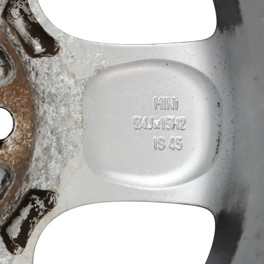 Felgen Alufelge Schwarz 15" 5 Star Spooler 100 für Mini Cooper R50 R56 mit Teilenummer 6768498 Mini Cooper R50 R56 Felgen Alufelge Schwarz 15" 5 Star Spooler 100 - SKU 6768498-9 - Teilenummer 6768498