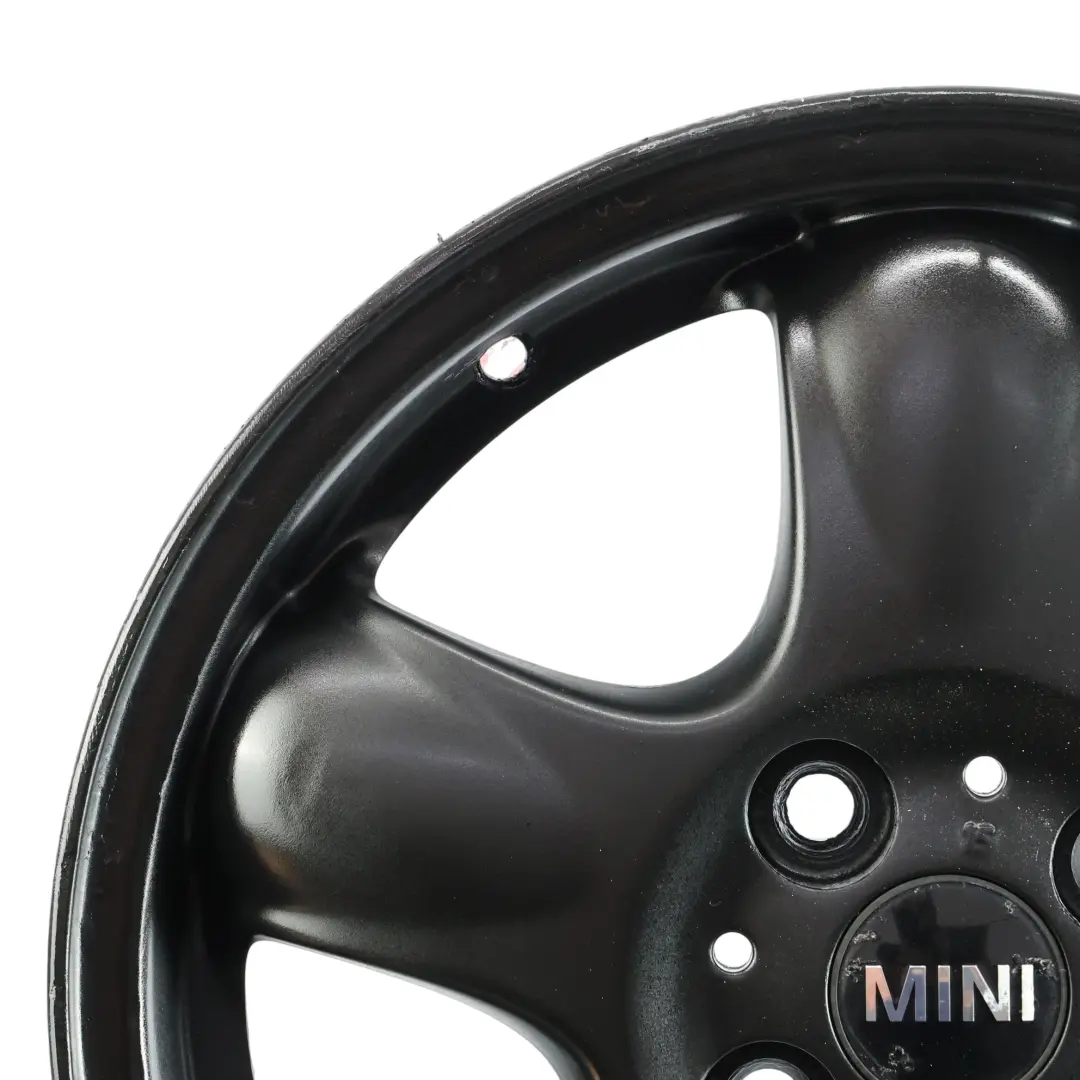 Mini Cooper One R50 R55 R56 Black Wheel Alloy Rim 15" 5-Start Spooler 100 - SKU 6768498-9 - Part number 6768498