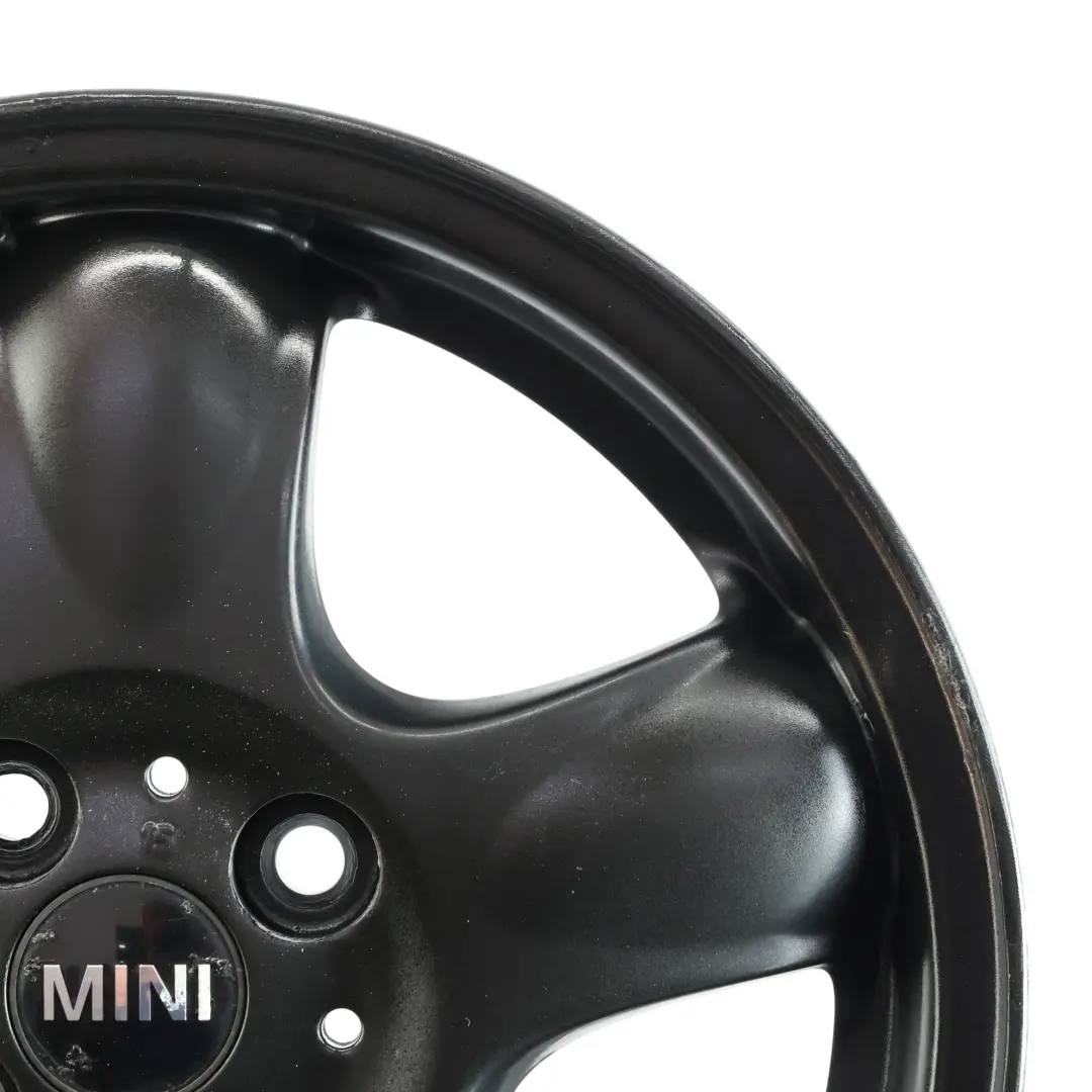 Mini Cooper One R50 R55 R56 Black Wheel Alloy Rim 15" 5-Start Spooler 100 - SKU 6768498-9 - Part number 6768498