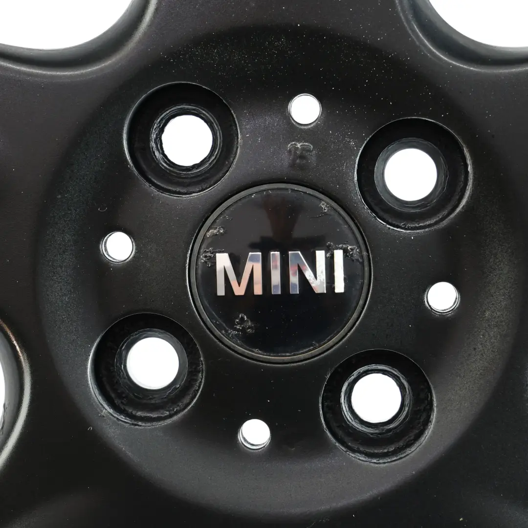 Felgen Alufelge Schwarz 15" 5 Star Spooler 100 für Mini Cooper R50 R56 mit Teilenummer 6768498 Mini Cooper R50 R56 Felgen Alufelge Schwarz 15" 5 Star Spooler 100 - SKU 6768498-9 - Teilenummer 6768498